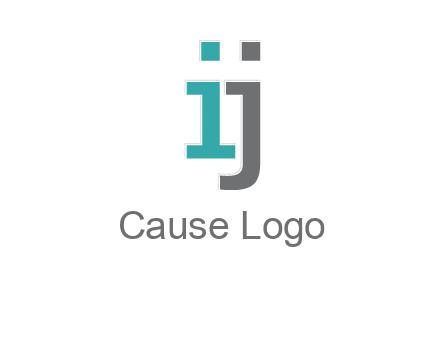 letter IJ together