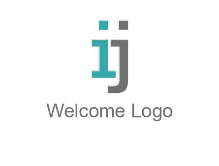 letter IJ together