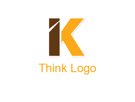 letter K forming letter I