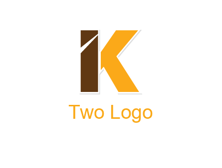 letter K forming letter I
