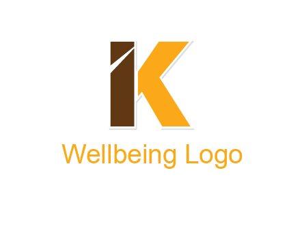 letter K forming letter I
