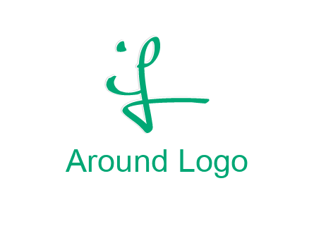 brush stroke letter IF