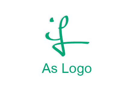 brush stroke letter IF