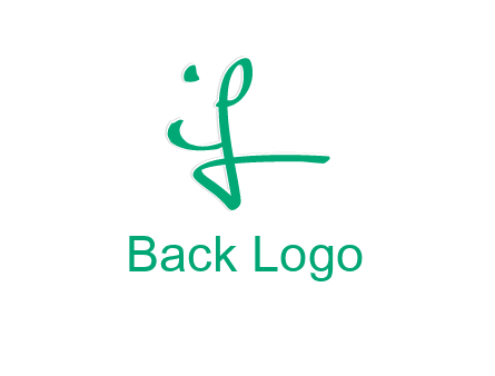 brush stroke letter IF
