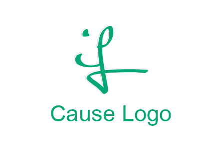 brush stroke letter IF