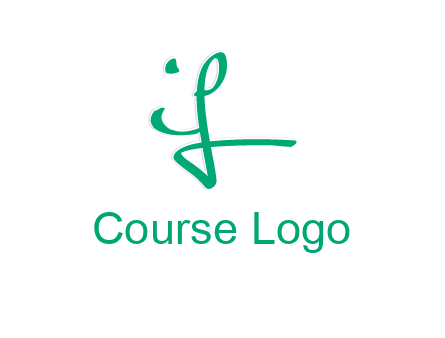 brush stroke letter IF