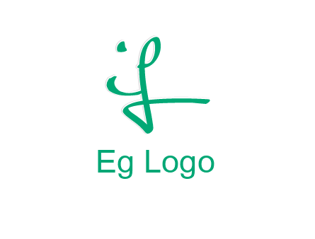 brush stroke letter IF
