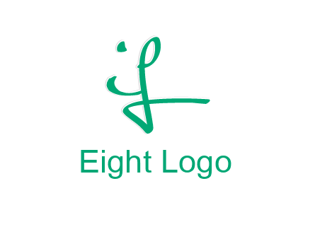 brush stroke letter IF