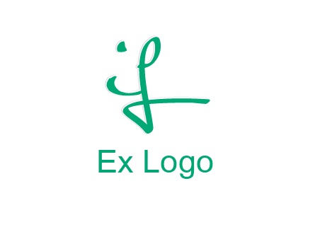 brush stroke letter IF
