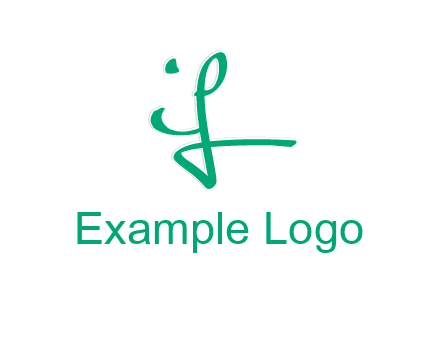 brush stroke letter IF