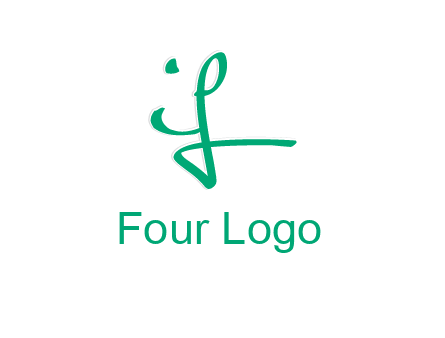 brush stroke letter IF