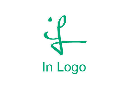 brush stroke letter IF