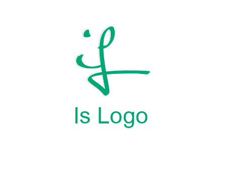 brush stroke letter IF