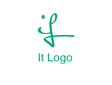 brush stroke letter IF