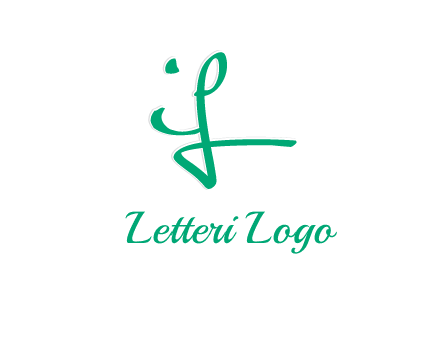 brush stroke letter IF