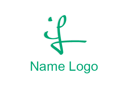 brush stroke letter IF