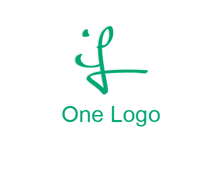 brush stroke letter IF