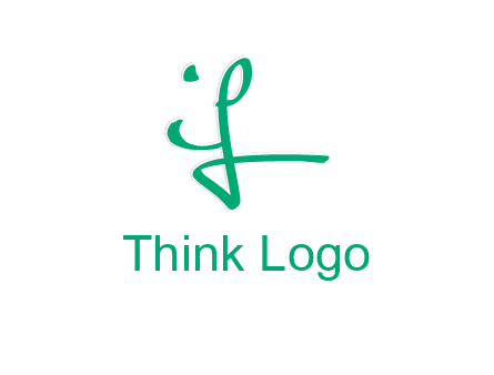 brush stroke letter IF