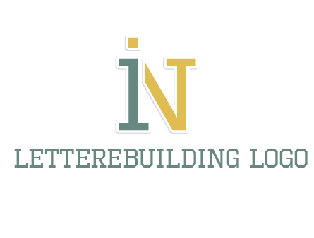 letter I forming in letter N