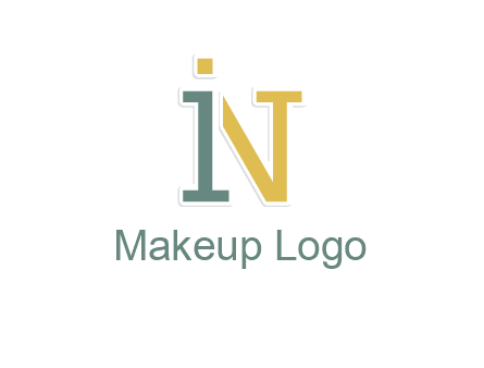 letter I forming in letter N