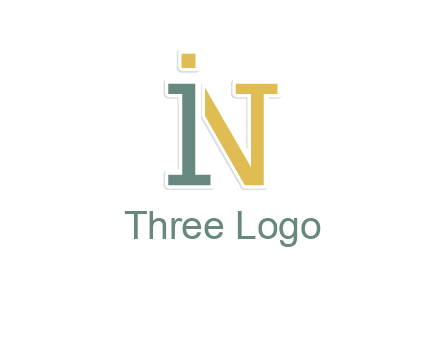 letter I forming in letter N