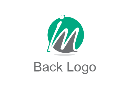 Letter i and m over the circle logo