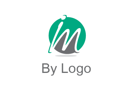 Letter i and m over the circle logo
