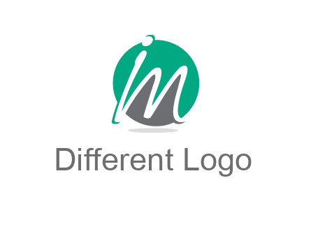 Letter i and m over the circle logo