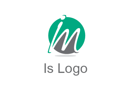 Letter i and m over the circle logo