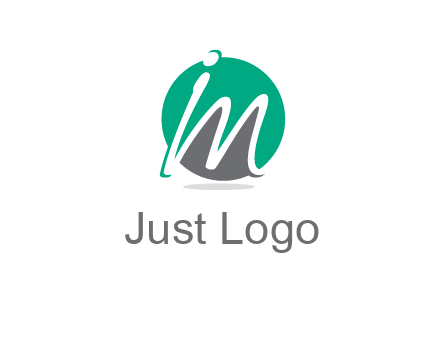 Letter i and m over the circle logo