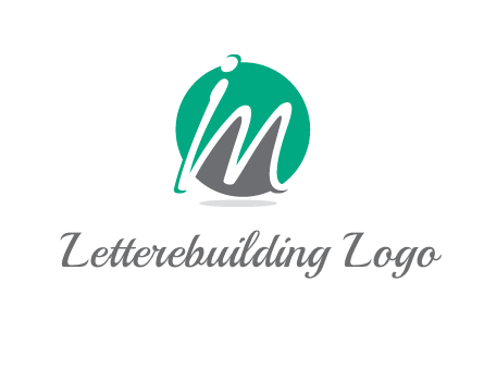Letter i and m over the circle logo