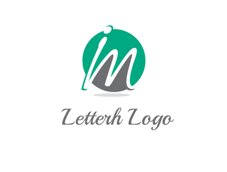 Letter i and m over the circle logo