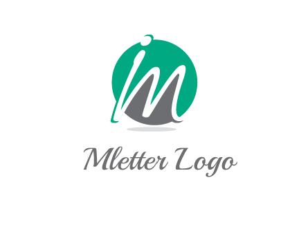 Letter i and m over the circle logo