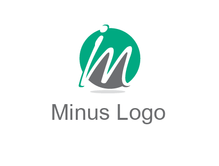 Letter i and m over the circle logo