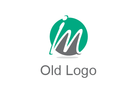 Letter i and m over the circle logo