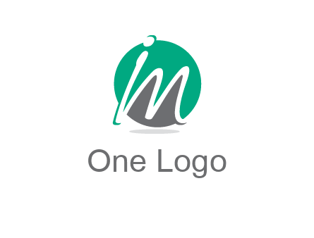 Letter i and m over the circle logo