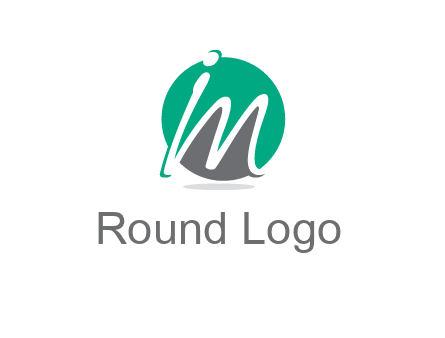 Letter i and m over the circle logo