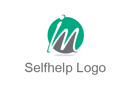 Letter i and m over the circle logo