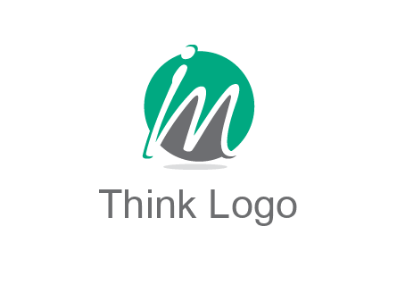 Letter i and m over the circle logo