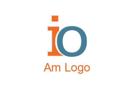 letter O overlapping letter I