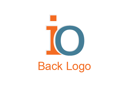 letter O overlapping letter I