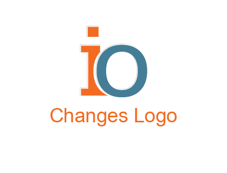 letter O overlapping letter I