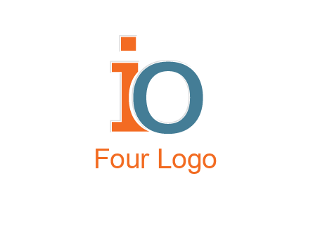 letter O overlapping letter I