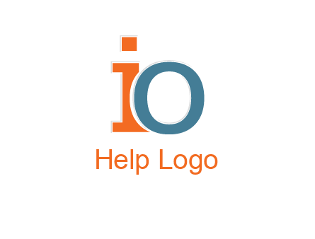 letter O overlapping letter I