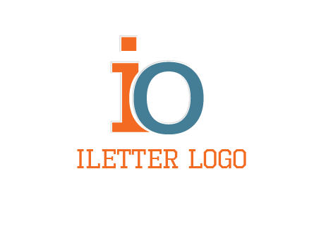letter O overlapping letter I
