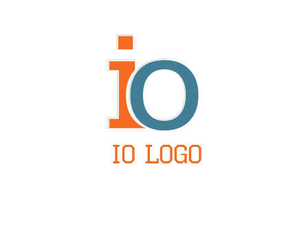 letter O overlapping letter I