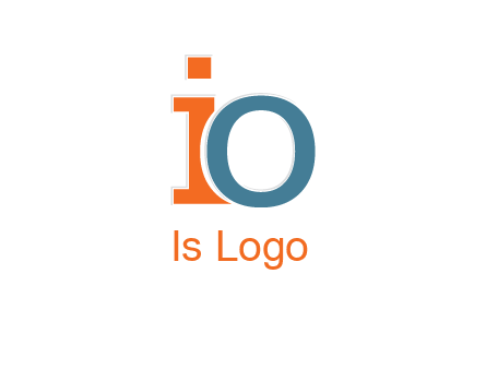 letter O overlapping letter I