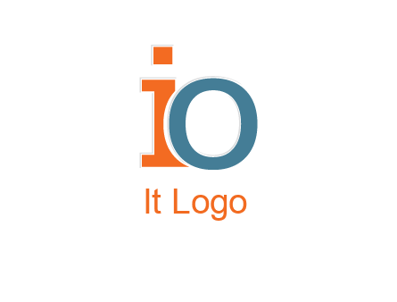 letter O overlapping letter I