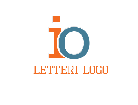 letter O overlapping letter I