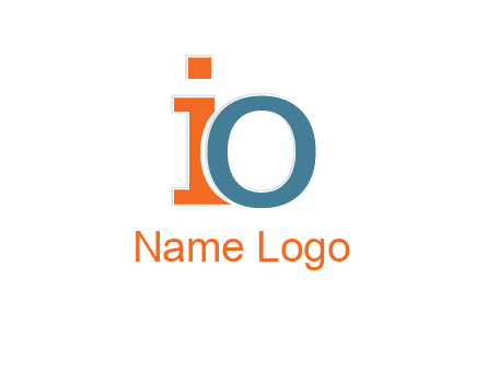 letter O overlapping letter I